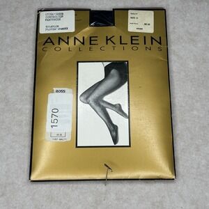 Anne Klein Navy Pantyhose Size D Control Top Sheer Leg Lycra Hosiery